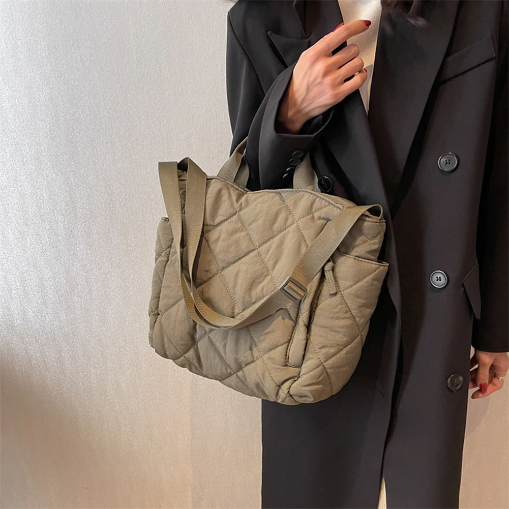 

Large capacity Tote Bags for Women Shoulder Side Bag Fashion Space cotton Shopper Shopping Bags cute Ladies Totes 2023 Winter