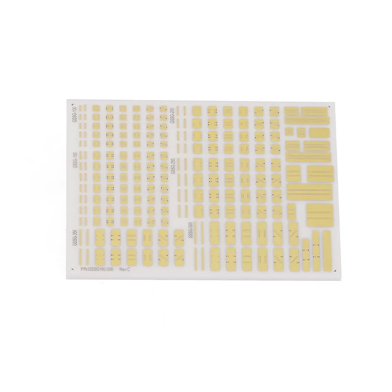 Gwave GSSG 0.1-0.5 mm RF Probe Calibration Substrate Coplanar Design with Alumina Base  for Probe Station Testing