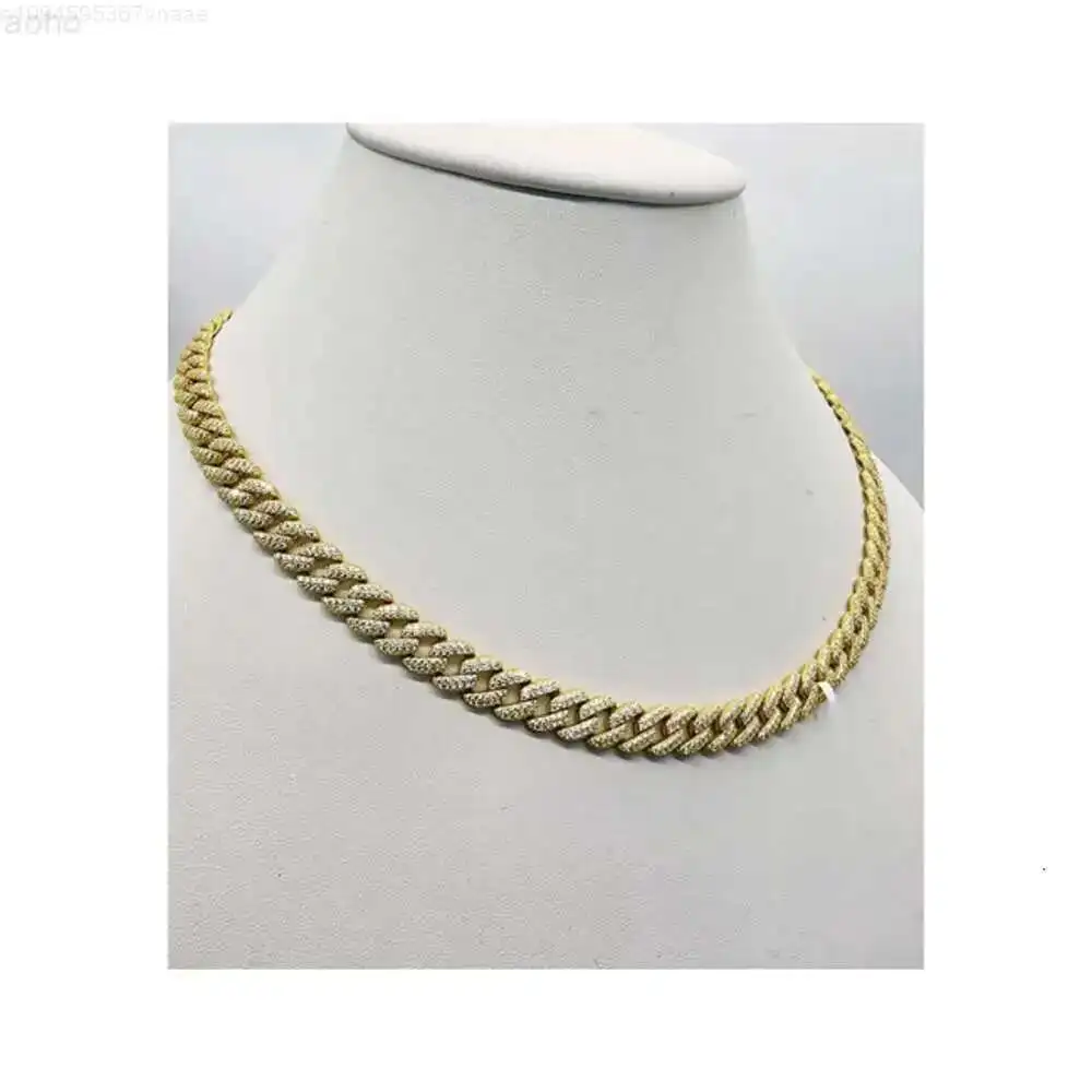 

Real Mossiniate Diamonds with Sterling Silver 8mm Bust Down Icy Handmade Miami Cuban Clarity Crystals for Mens and Womans
