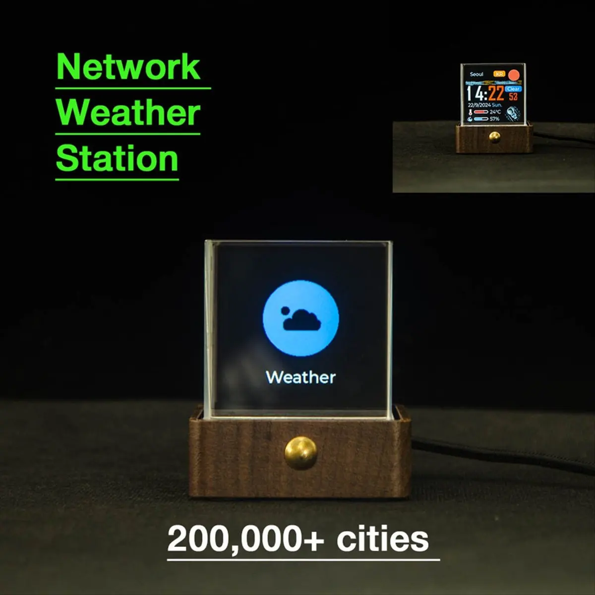 Bitcoin Stock Ticker Monitor شاشة ديجيتال على مدار الساعة درجة حرارة الطقس والرطوبة تشغيل الصورة الشخصية #4