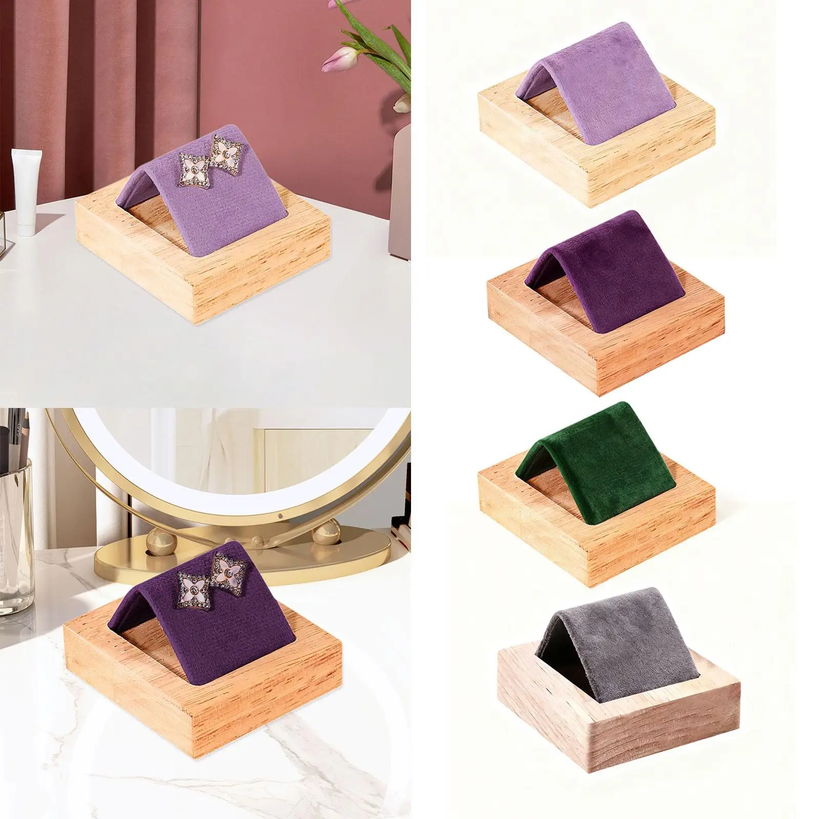 

Earring Holder Showcase Storage Earring Organizer for Home Shops Countertop