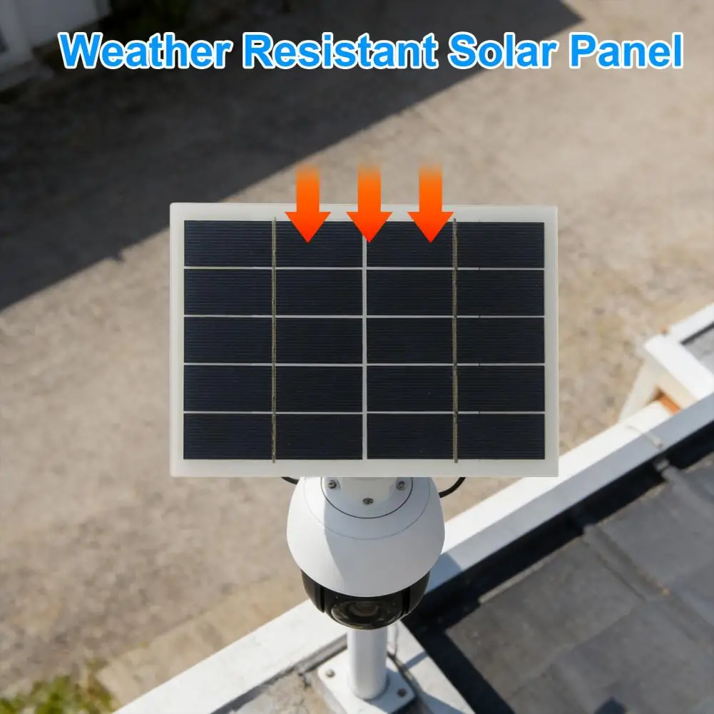 Usb Type-c Solar Power Bank 3w Polycrystalline Solar Panel Charger Portable Type-c Power Bank for Security Cameras Camping
