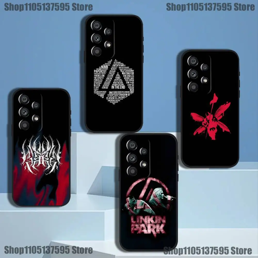 

Band L-LinkinS Cool P-Park Phone Case For Samsung Galaxy A73,31,32,72,41,53,52,71,22,5G,Note,J7,8,9 Soft Black Cover