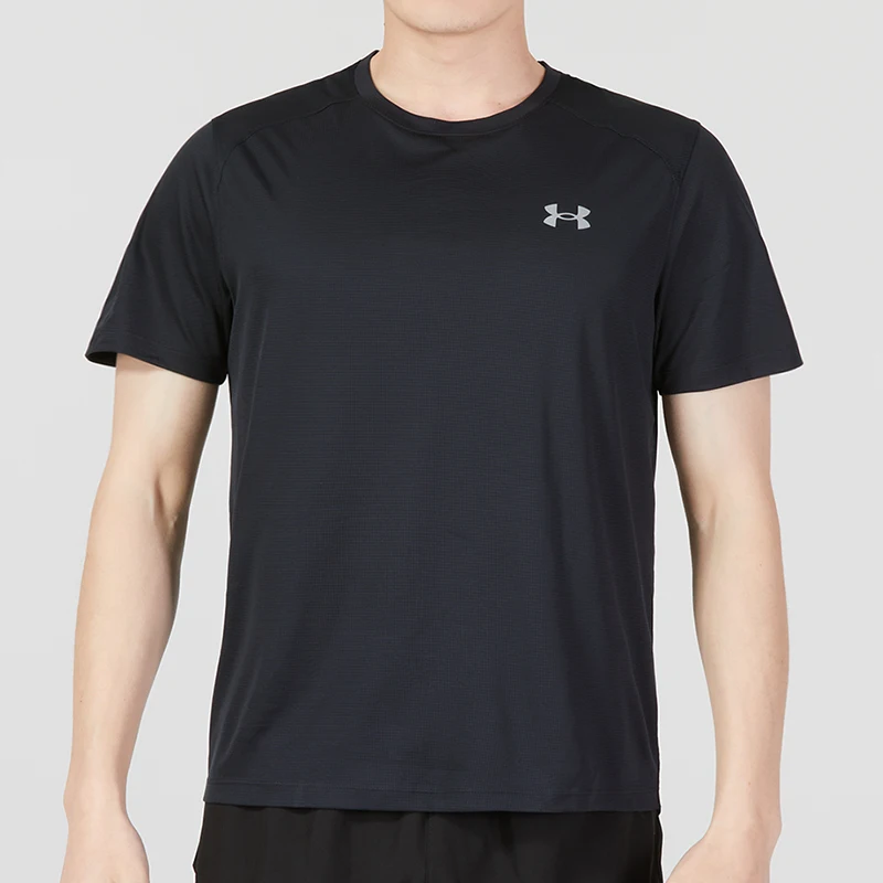 

Underarmour Short-Sleeved T-Shirt Men's Sportswear Running Fitness Training Base Layer Elastic Comfortable Breathable Round Neck T-Shirt 1371129-001