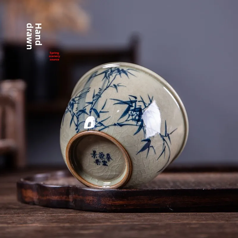 Hand-Painted Bamboo…