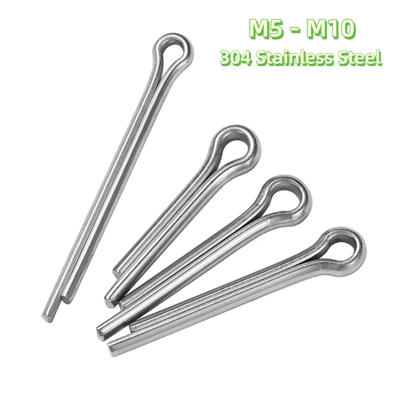 304 Stainless Steel U-type Spring-Opening Clip Steel Pin Split-Opening Elastic Clip M5 M6 M6.3 M8 M10