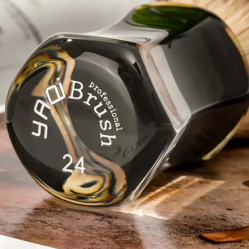 YAQI Robin Synthetic Hair Clear Handle Men Wet Shaving Brush Men Shaving Products