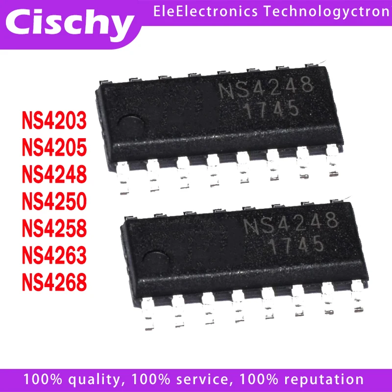 5pcs/lot NS4203 NS4205 NS4248 NS4250 NS4258 NS4263 NS4268 SOP-16 In Stock