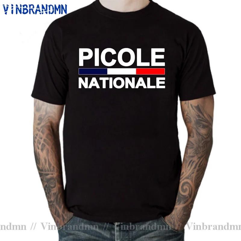 Picole Nationale T Shirt Loose Men Cotton Printed T-shirt National Picole TShirts Humorous Homme tshirt Classical Tops Tee Shirt