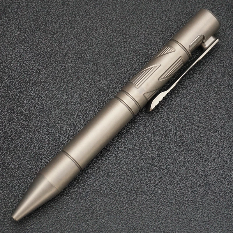 Premium Titanium Alloy Tactical Pen Multi-Function EDC Metal Pen High-End Business Gift Pen for Men
