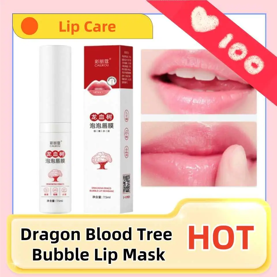 

Dragon Blood Tree Bubble Lip Mask Moisturizes And Desalinates Lip Lines Lip Care Oil Exfoliates Dead Skin Lipcare