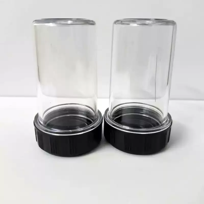 Microscope Objective Lens Dust-Proof Storage Case  Plastic Protective Box Compatible with RMS M25 M26 M27 Threads Set of 2
