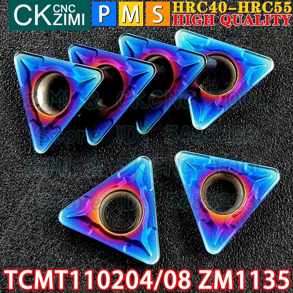 TCMT110204 ZM1135 TCMT110208 ZM1135 TCMT21.51 TCMT21.52 Inserti in metallo duro Inserti per tornitura interni esterni Utensili Utensili da taglio per tornio in metallo CNC TCMT 1102 TCMT1102 Strumenti di falegnameria