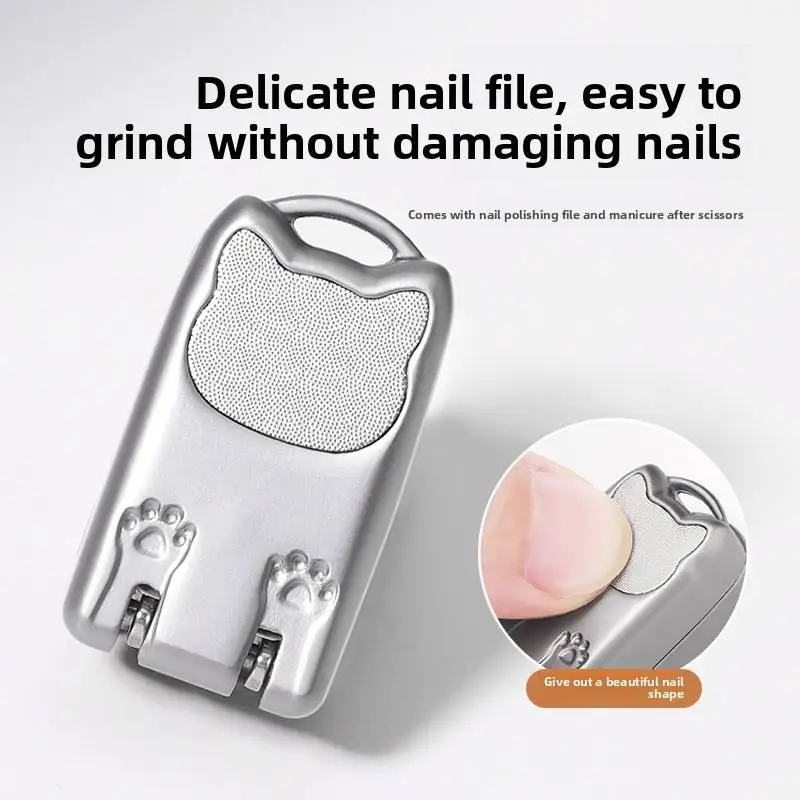 1pc Mini Foldable Nail Clippers Portable Stainless Steel Fingernail and Toenail Cutter Compact Travel Nail Trimmer for Pocket