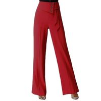 Dancing Trousers Women 2025 New Fashion Wide-Leg Pants Modern Latin Dance Trousers High-Waisted Vertical Feeling Trousers Female