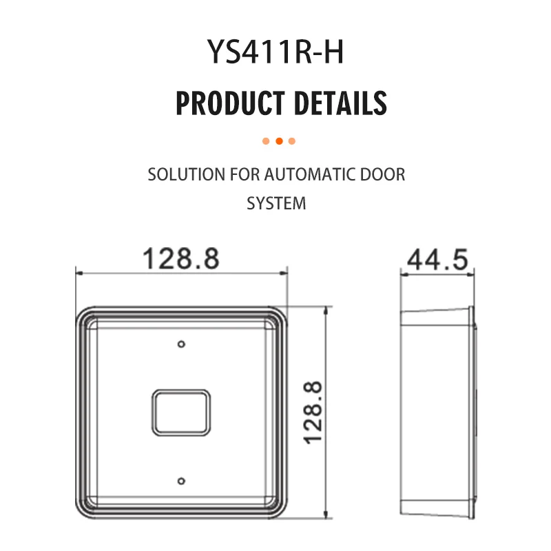 Your sensor (YS411R-H) - wireless switch - contactless door opener with secure hands-free access technology