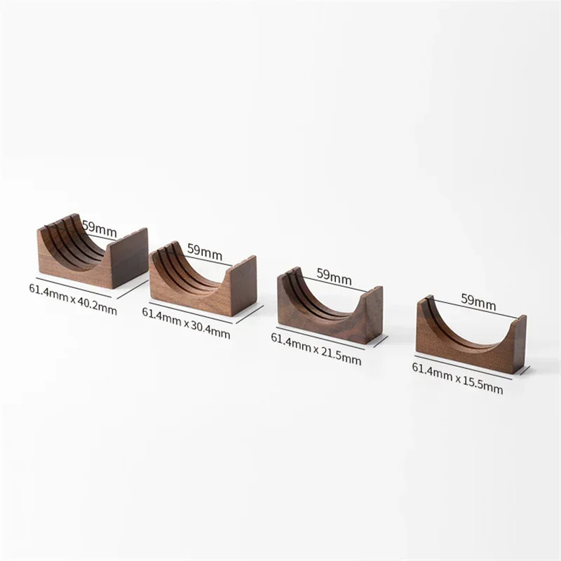 51/53/58MM Portafilter Espresso Universal Filter Storage Rack Coffee Puck Screen Stand Reusable Wooden Coffee Filter Stand view 4