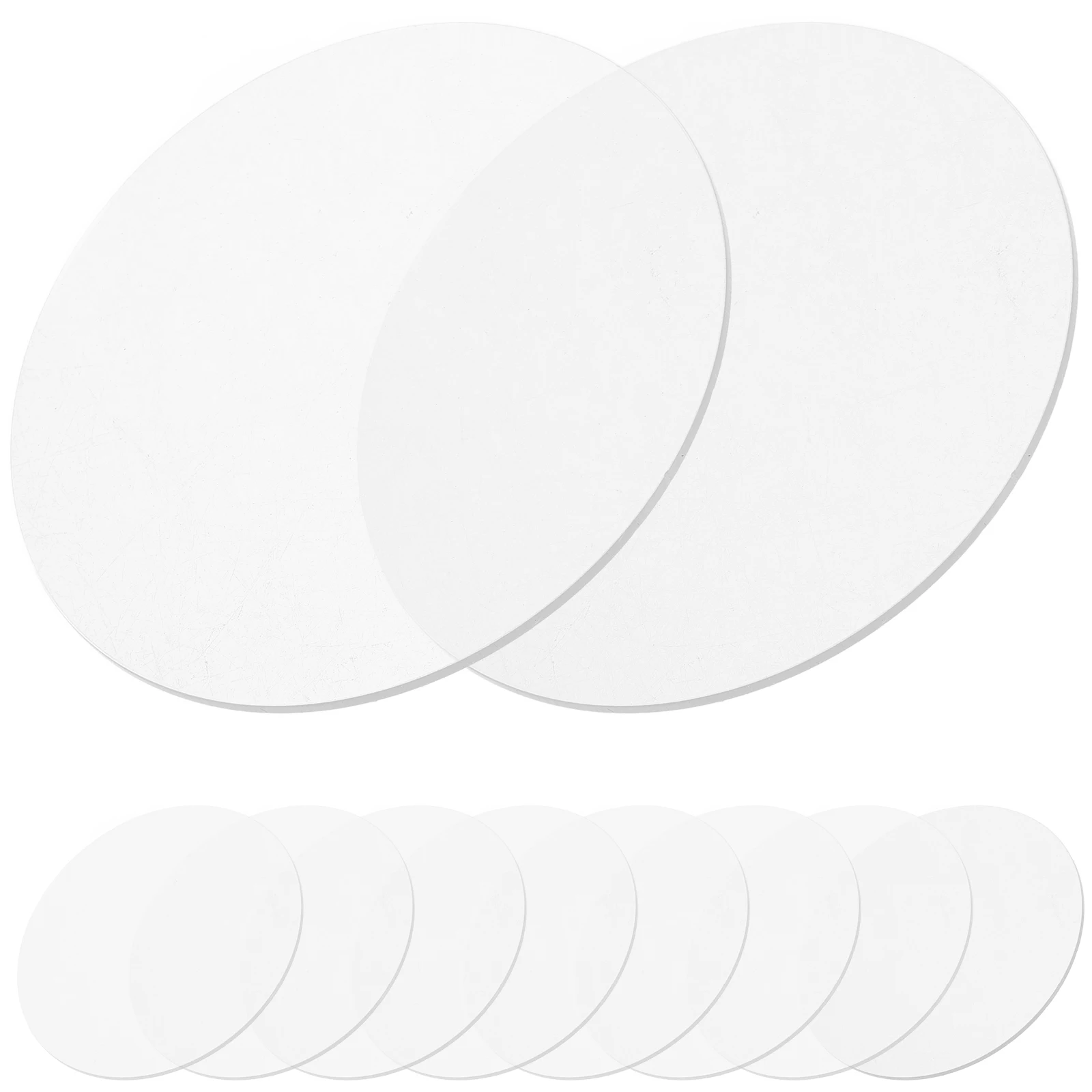 

10pcs Sheets Clear Coasters DIY Craft Circular Base Spacer Transparent Acrylic For Diy Projects Plastic Square Round Board