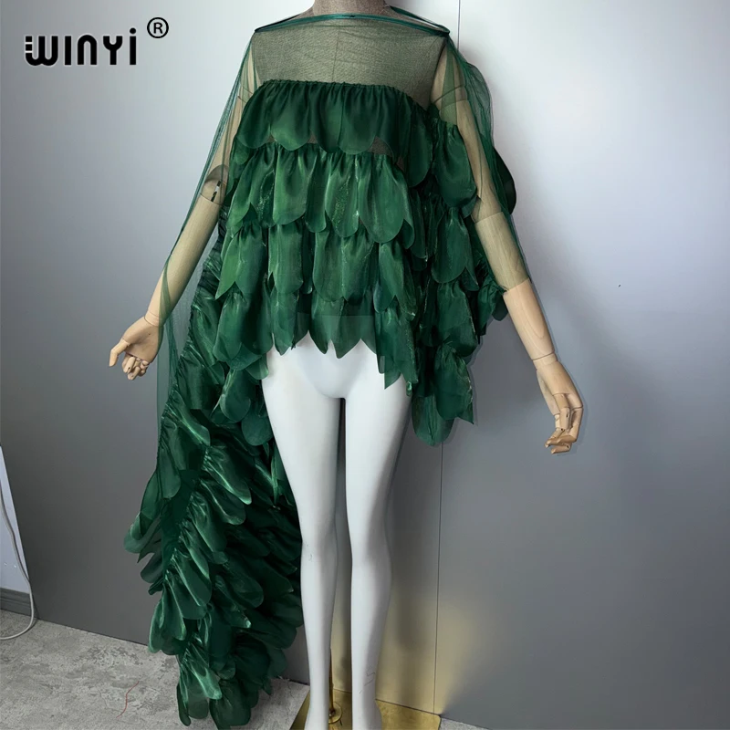WINYI Summer Cape New Women's Tops Outer Tower Irregular Sleeve Top Monocolour Fashion Poncho