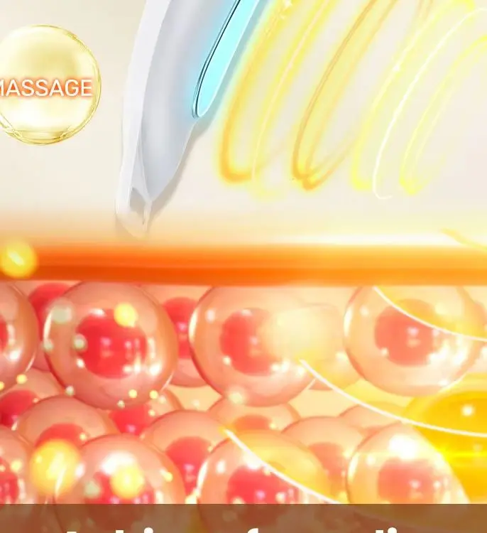 Vフェイスリフティングデバイス 引き締めフェイシャルマッサージャー 6つのモードと8段階の強度調整機能付き 顔のリフトアップと引き締め 物理的な輪郭形成