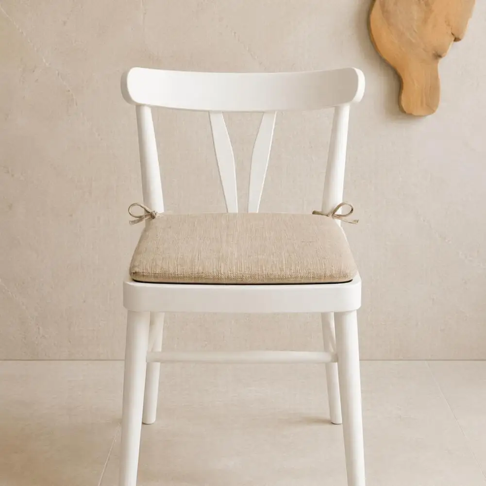 Non Slip Seat Pad with Straps Chair Cushion for Office Chair Office Chair Cushion with Ties Soft Square Seat Pad for Home