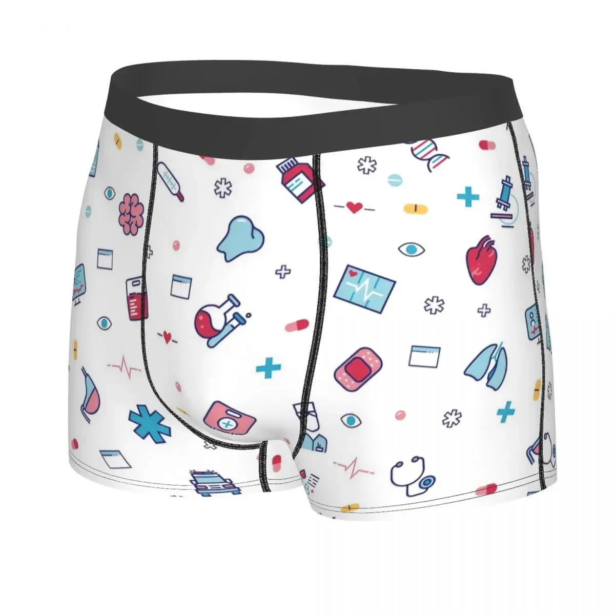 Homme Infirmière Outils Dessin Animé Sous-Vêtements Longs Sexy Boxer Briefs Shorts Culottes zones me Doux Caleçon S-XXL