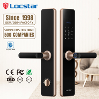 2024 Locstar Factory Electric Cerradura De Puerta Digital Electronic Look Smart Lock Home Door Finger Wooden Metal Door Lock
