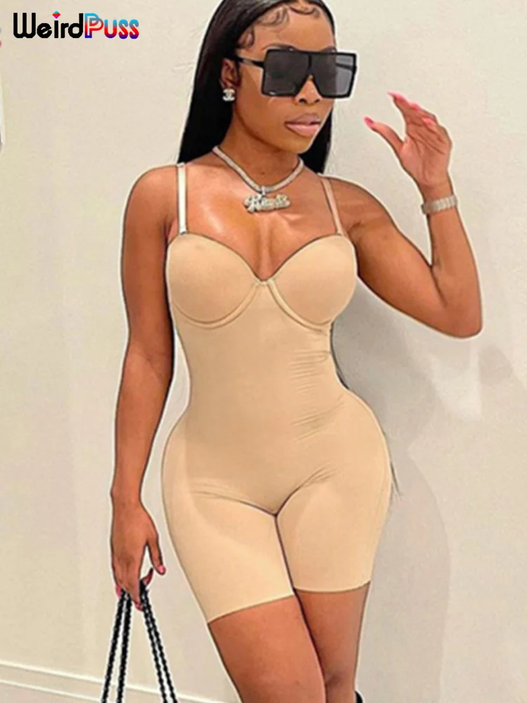 غريب سنور تشكيل الجسم المرأة اللياقة البدنية رومبير Hipste أكمام نحيل حزام قابل للتعديل Playsuit تمتد ملابس رياضية ملابس غير رسمية