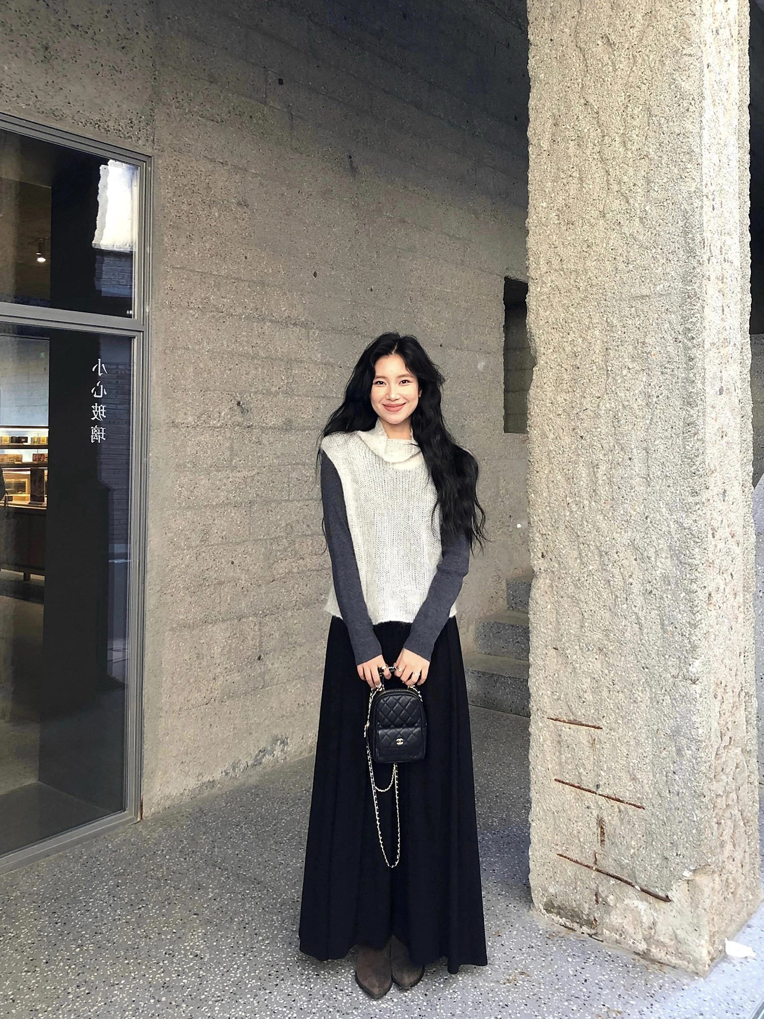 

Утягивающая плиссированная длинная юбка с широкой талией f-длины, женская ленивая юбка-зонтик Bla, корейская хлопковая повседневная юбка с высокой талией