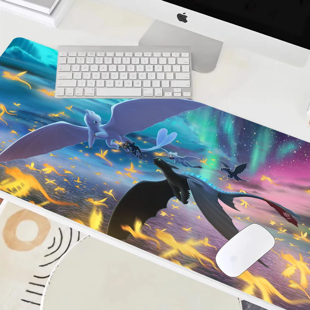 1pc C-How To Train Your Dragon Non-slip Mouse Pad Suitable For Office Computers Laptops E-sports Game Desk Mats XXL Keyboard