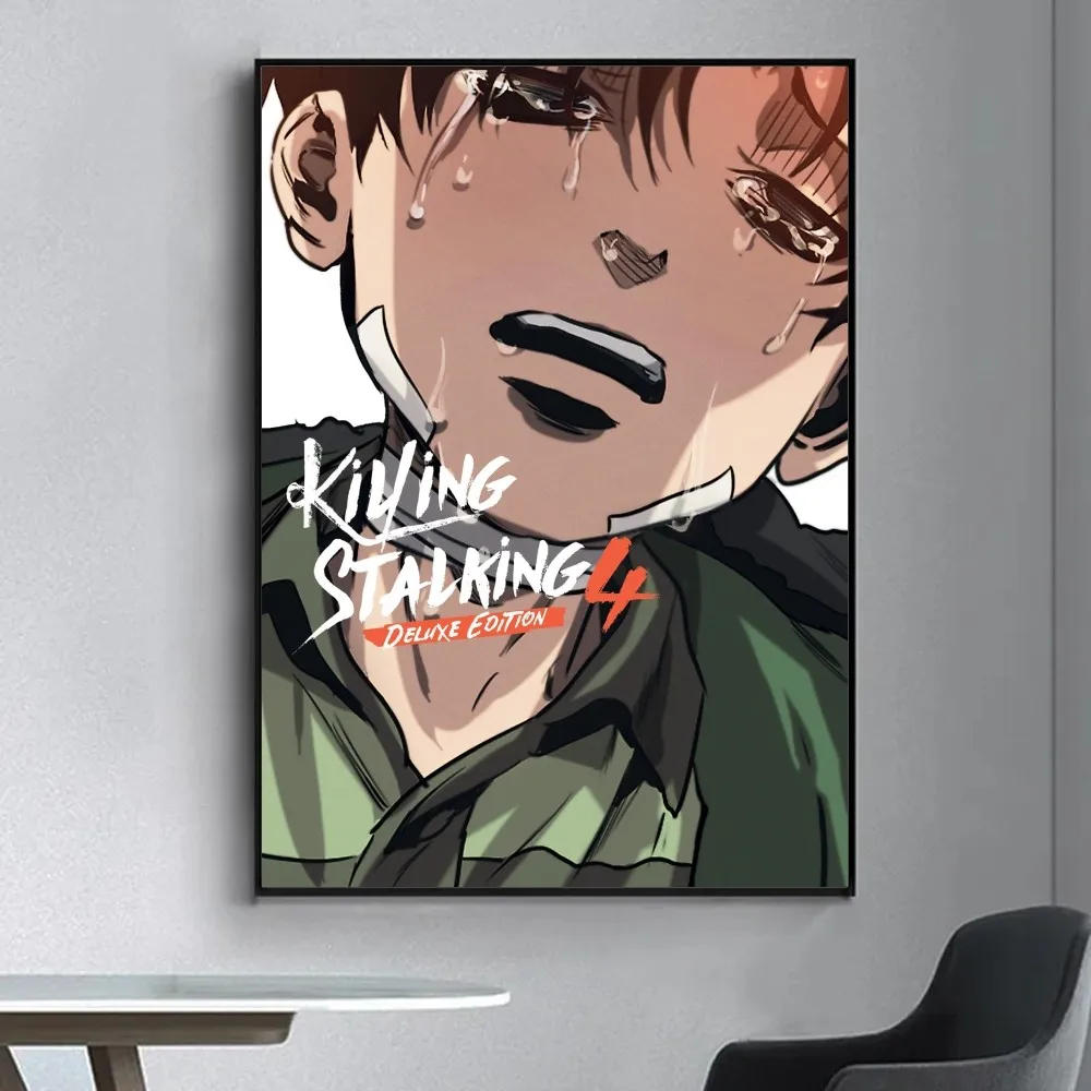 قتل Stalking الكورية المانغا المشارك يتوهم الجدار ملصق لغرفة المعيشة بار خمر اللوحة الزخرفية الأوسط
