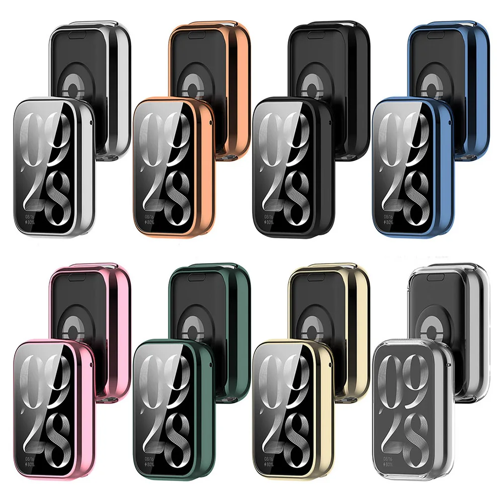 Electroplated TPU Protective Case For Xiaomi Mi Band 8 Pro Full Screen Protector Shell Cover Bumper