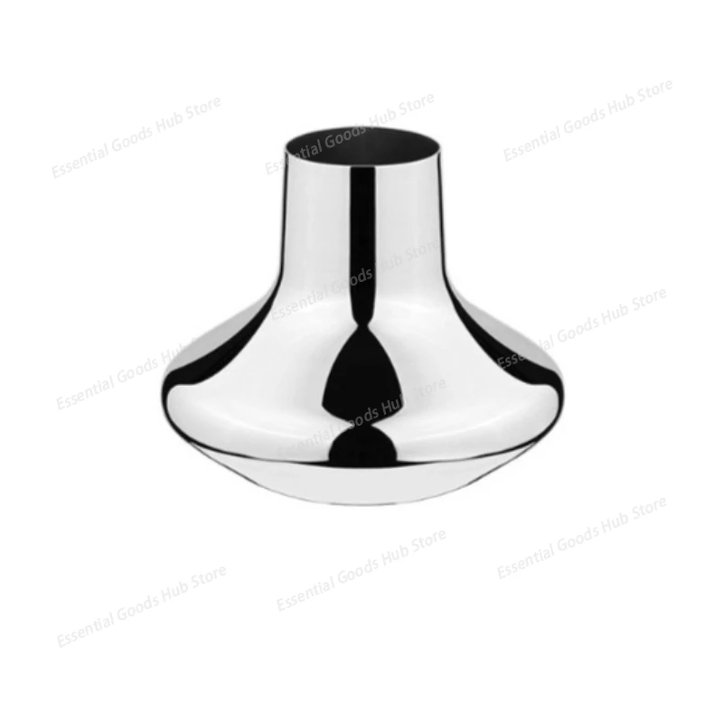 

Light Luxury Creative Stainless Steel Vase Minimalist Dried Flower Arrangement Vase, Birthday and Housewarming Gift Decor