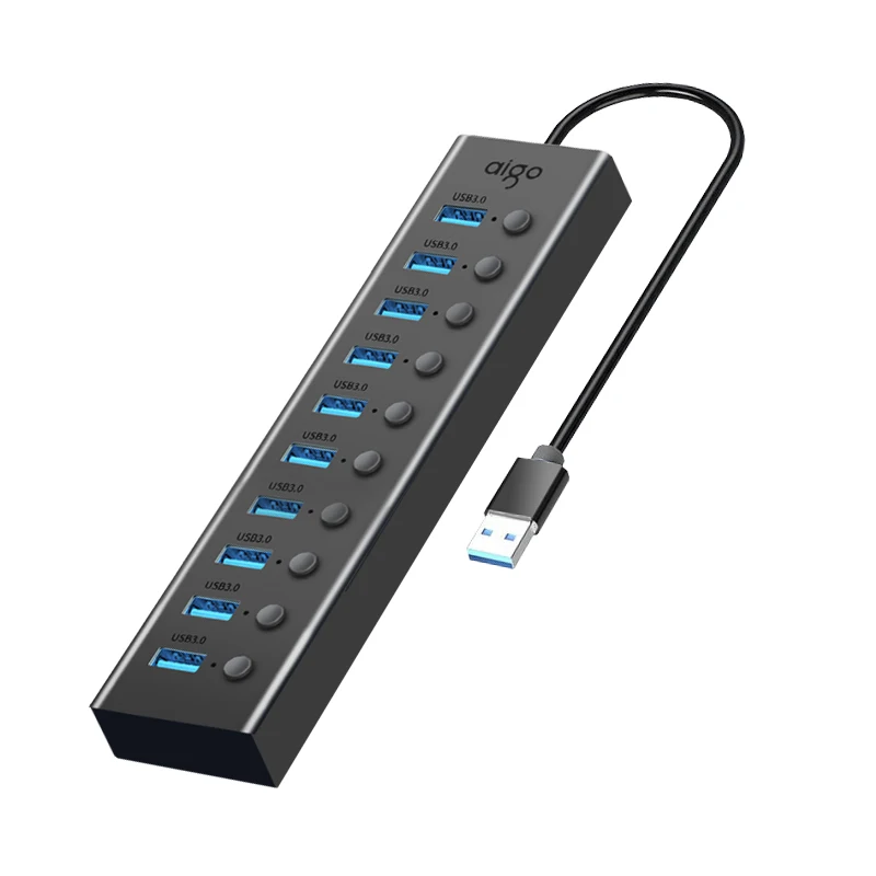 

Multi USB Hub Powered Splitter Socket with On/Off Switch Dock Multiple USB Splitter with Fast Charging Ports