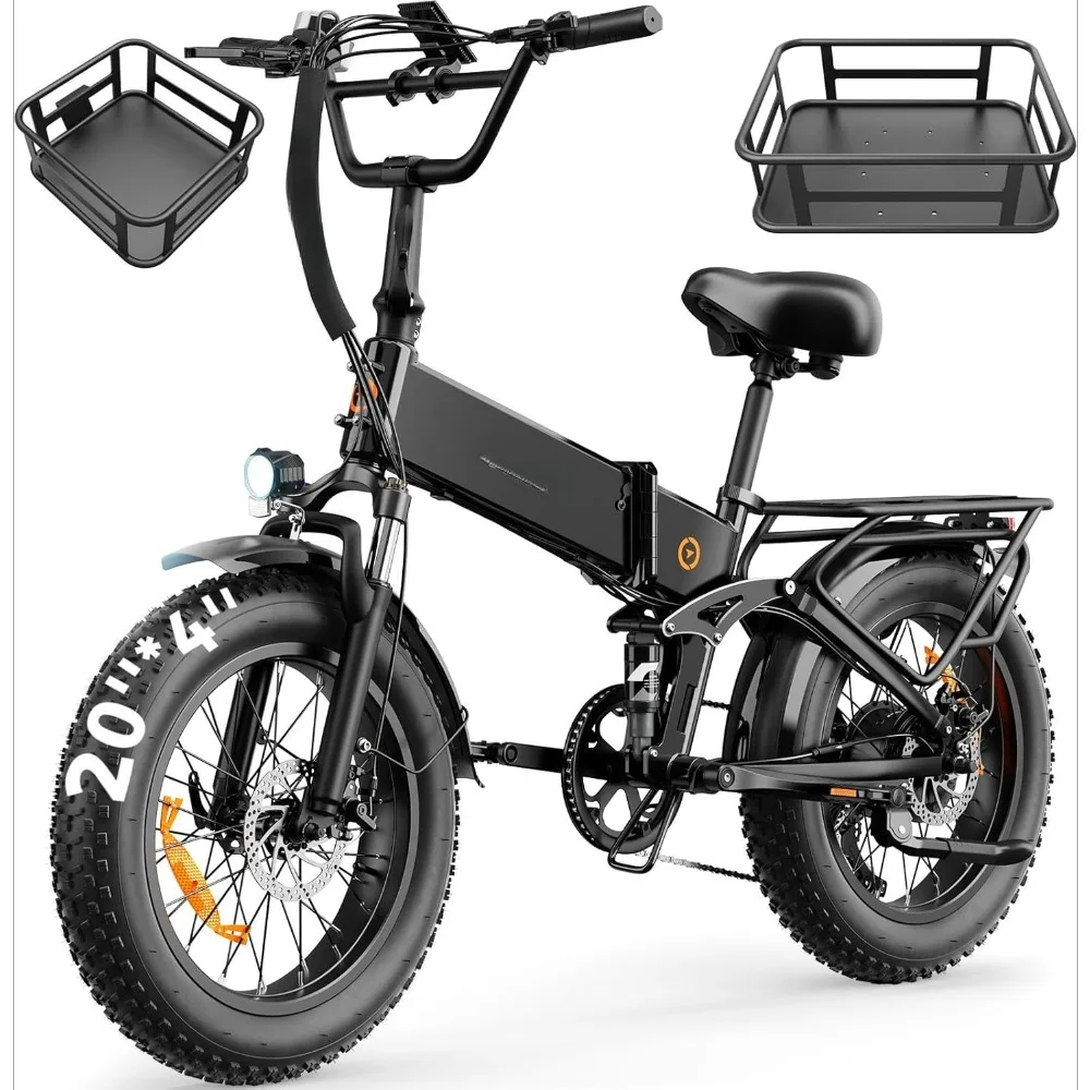 

Электрический велосипед PRO для взрослых, 1800 Вт/1400 Вт (пиковая мощность), складной электровелосипед с широкими шинами, складной электровелосипед с запасом хода до 80/70 миль.