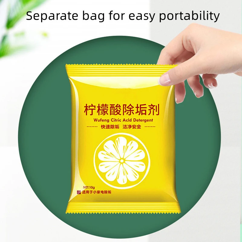 10~50BAGS Container Cleaner Practical Food Grade Household Wholesale Buble Cleaner Spray Citric Acid Detergent Inner Non-toxic