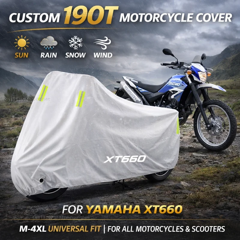 

Чехол для мотоцикла YAMAHA XT660 X R Z XT660X XT660R XT660Z 2004-2020, водонепроницаемый, сверхпрочный, для улицы, защита от дождя, пыли и солнца