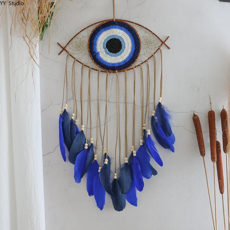 Creative Handmade Devil's Eye Wall Hangings Home Decoration Accessories Living Room Wall Hangings Arts and Crafts Gifts view 2