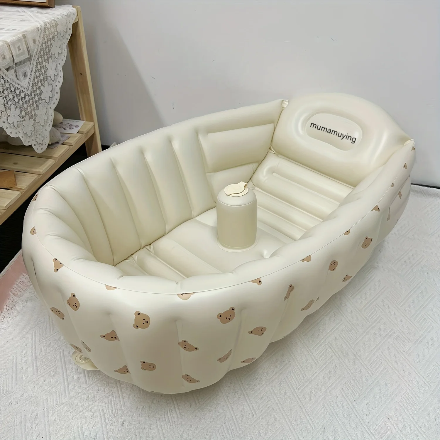 Newborn Baby Inflatable Bathtub, Baby Bathtub, Outdoor Portable Bathtub, Game Pool, Children\'s Swimming Pool, Home Bathtub