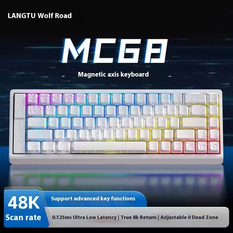 

Langtu Mc68 Custom Magnetic Axis Keyboard Fps Esports Game Specific Ultra-Low Latency 0.01rt Supports Advanced Function Keys