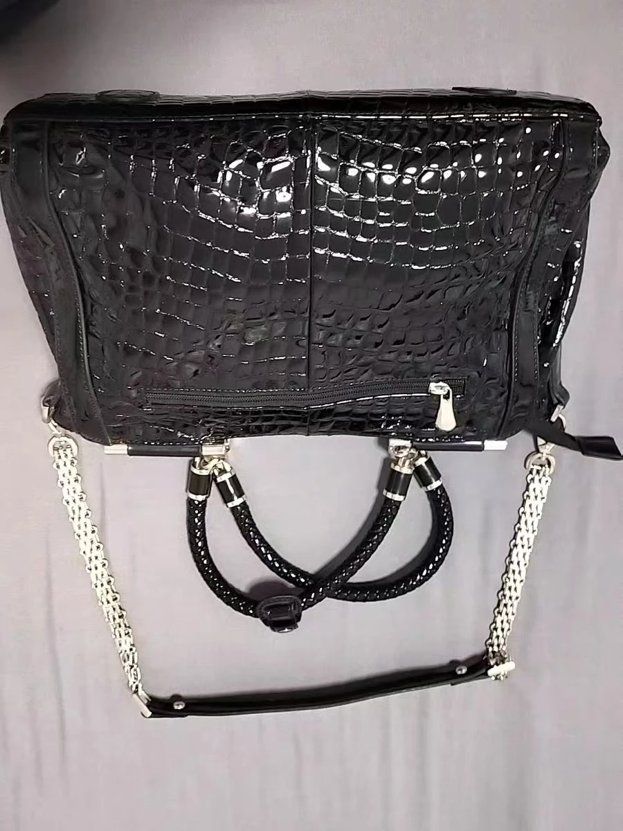 2027 New Fashion Alligator Pattern Women Handbags European Designer Genuine Leather Shoulder Bags Female Luxury Crossbody Bag