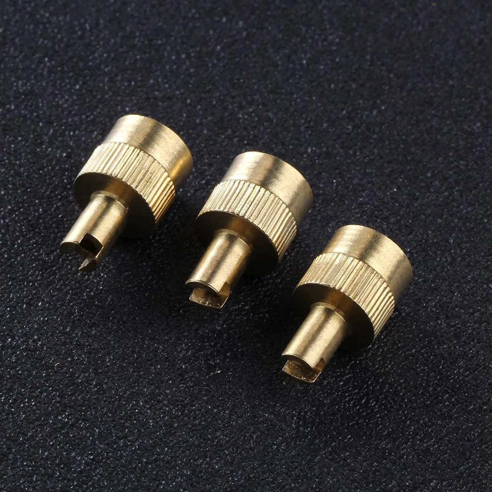 

50Pcs Slotted Head Valve Stem Caps Leak-Proof Metal Slotted Slot Valve Caps Copper Slotted Slot Valve Stem Caps Car Accessories