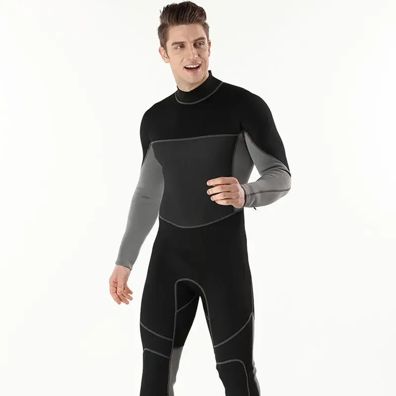 

Custom 2mm 3mm 5mm long sleeve all in one warm swimsuit adult men's surfing training suit neoprene diving suit wetsuit