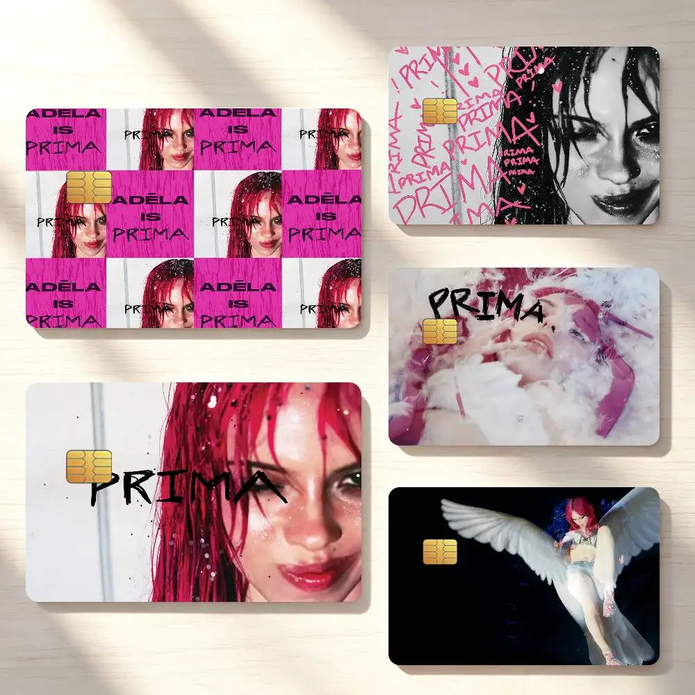 Singer A-Adela Prima Music Credit Card Sticker Waterproof Anti-Scratch 4PCS Bank Debit Traffic Cover Decoration