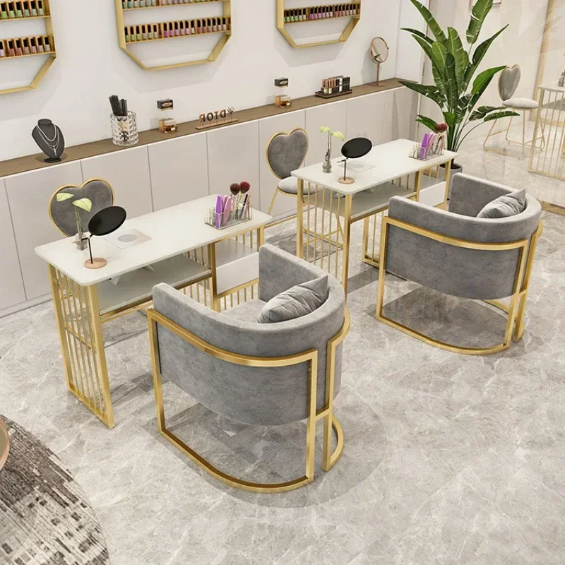 Marble Luxury Nail Table Modern Speciality Exquisite White Manicure Table Simple Salon Mesinha De Manicure