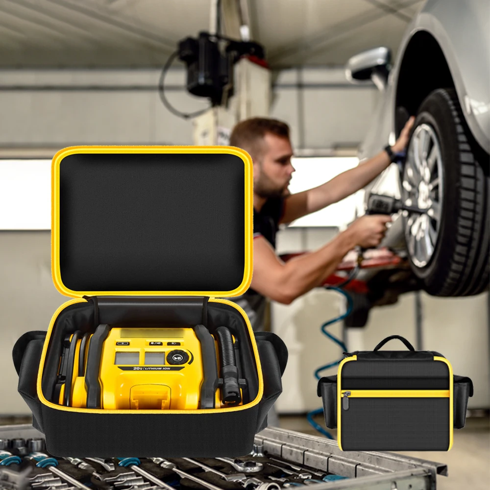 Anti-Scratch Travel Bag for Dewalt DCC020IB 20V Max Inflator, Heavy Duty Air Pump Storage Case with Accessory Pocket, Bag Only