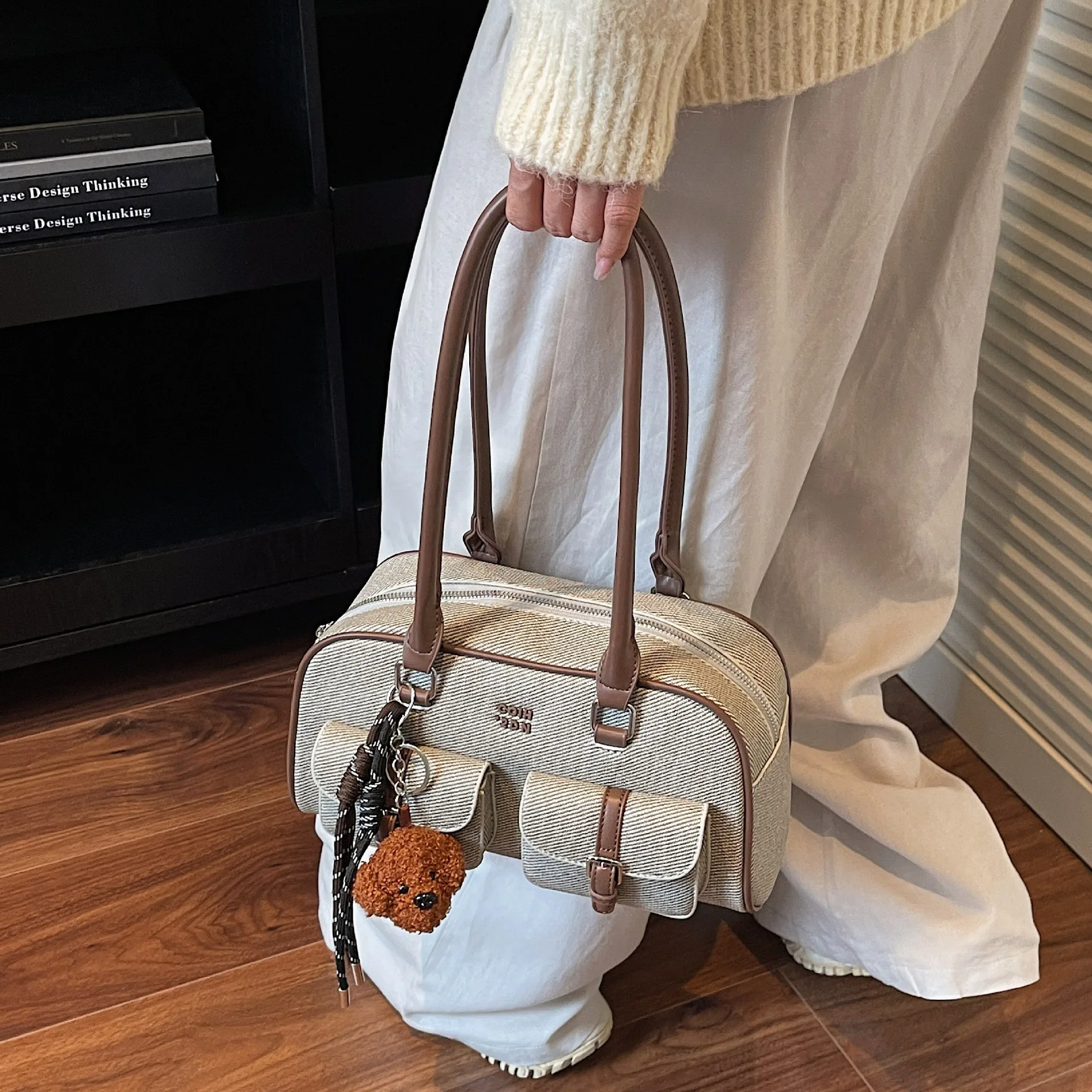 Women's PU Commuter Bowling Bag - alternate angle
