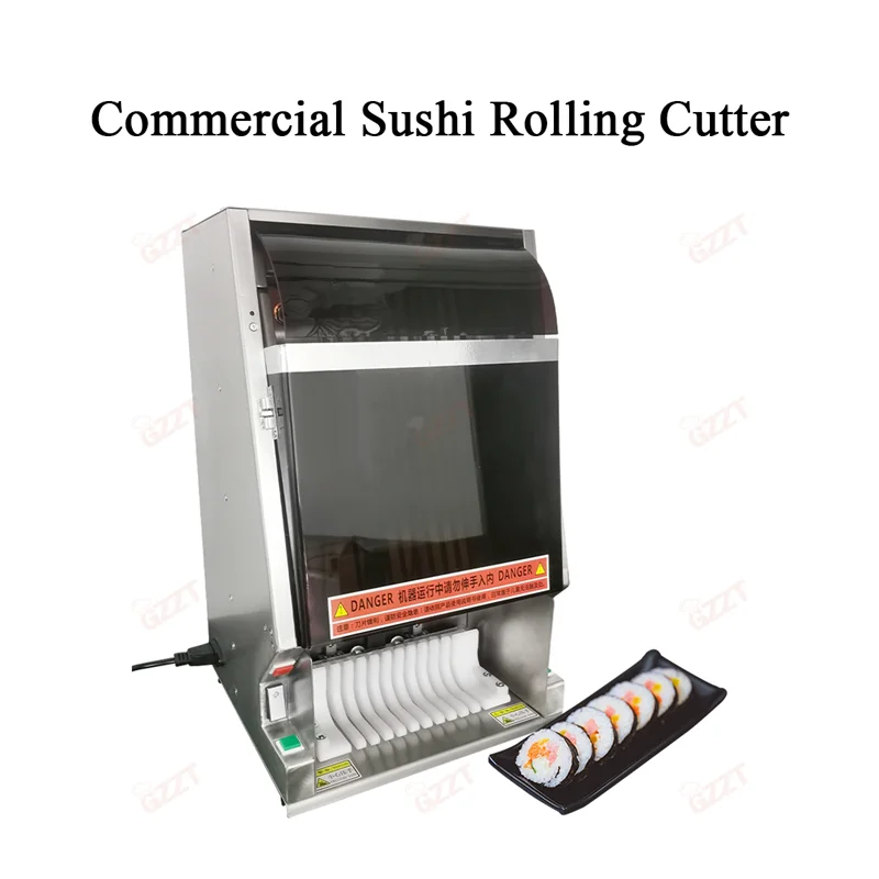 

GZZT XYGT Electric Sushi Slicer Automatic Sushi Cutter Kimbap Cutting Machine 8/10/12 Pieces Sushi Cutting Maker 220V 240V 110V