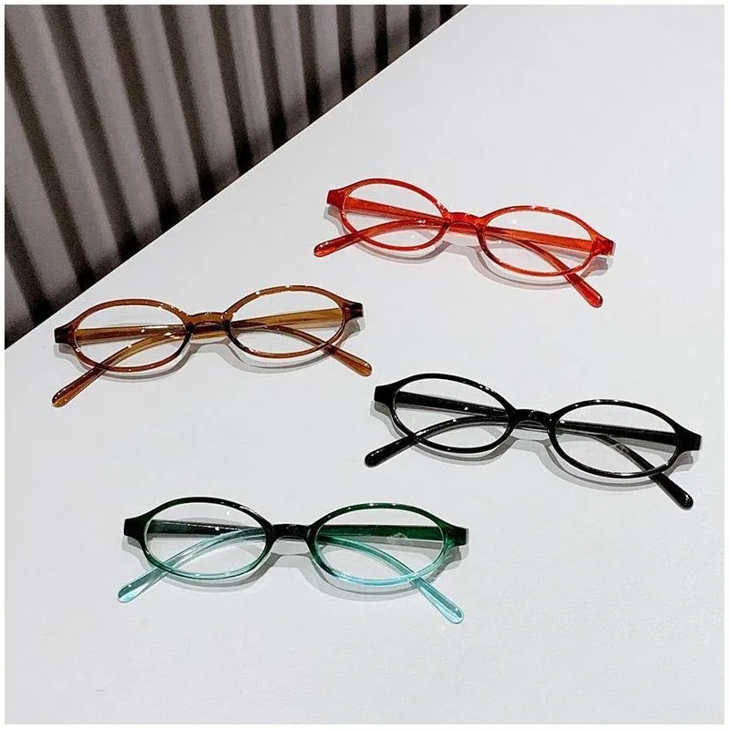 

New Y2K retro eyeglasses oval small frame makeup eye glasses frames niche glasses frame for men and women girls