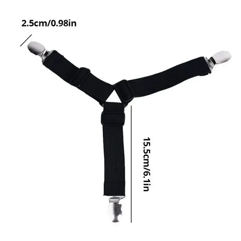 العالمي ملاءات الزاوية المشدود كليب غير مرئية المفرش حامل آمن مع الثقيلة فراش الأشرطة ملاءات فتحة أقفال #6